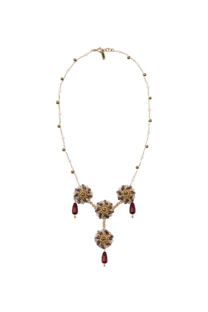 REÇİNE BONCUKLU CHOKER KOLYE