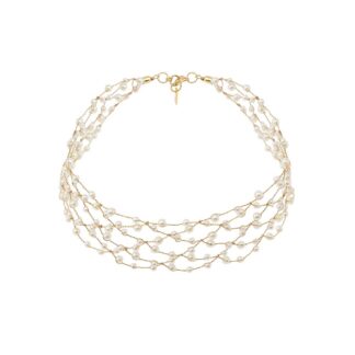 BONCUKLU METALİK İPLİ CHOKER KOLYE