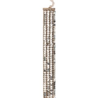 PULLU KOMBİNE CHOKER KOLYE