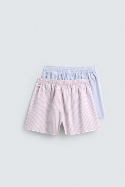 2'Lİ KOMBİNE POPLİN BOXER SETİ