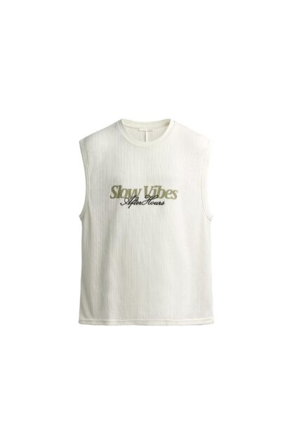 NAKIŞLI VE KONTRAST DETAYLI ATLET