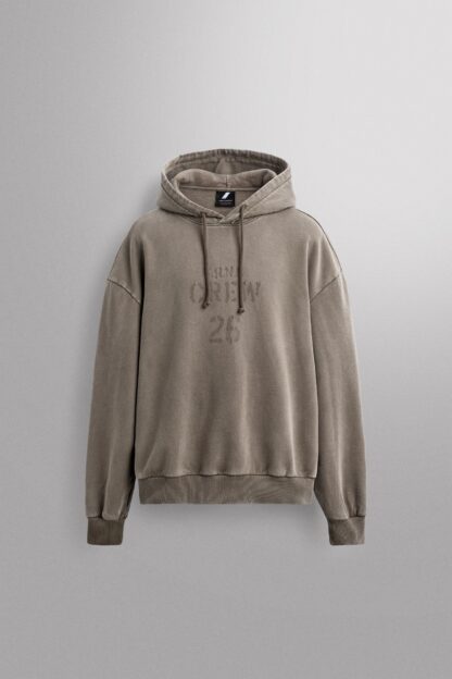 SOLUK EFEKTLİ RELAXED FIT ANTRENMAN SWEATSHIRTI