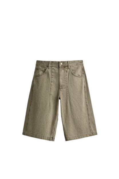 ÇİZGİLİ YIKAMA EFEKTLİ JORTS