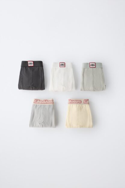 6-14 YAŞ/ 5'Lİ ETİKET DETAYLI BOXER PAKETİ