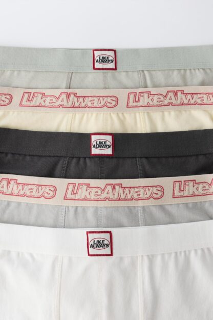 6-14 YAŞ/ 5'Lİ ETİKET DETAYLI BOXER PAKETİ