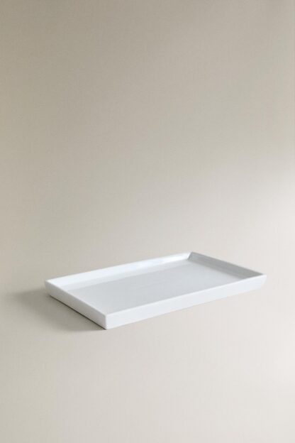 BEYAZ SERAMİK BANYO TEPSİSİ