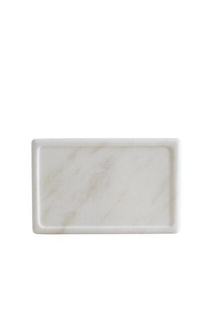 BEYAZ MERMER BANYO TEPSİSİ