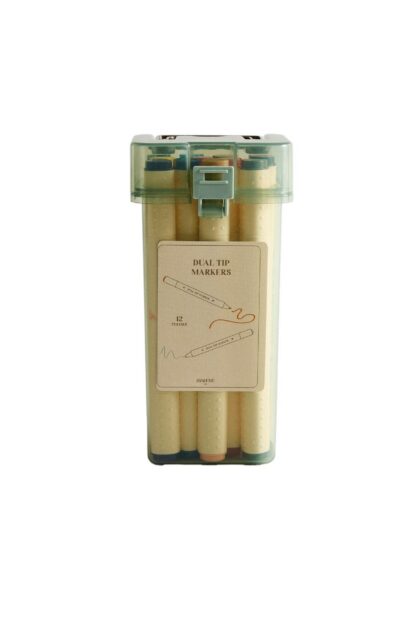 ÇİFT UÇLU KEÇELİ KALEM (12'Lİ SET)
