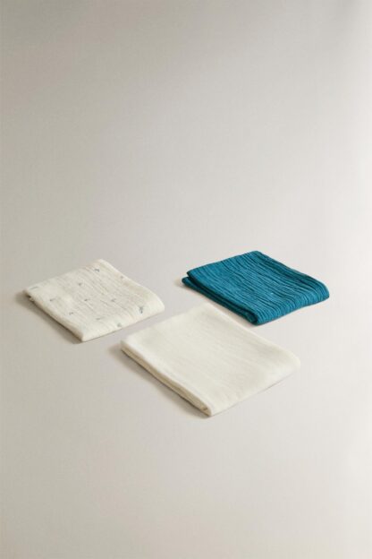 ÇİÇEKLİ BEBEK TÜLBENT BEZİ (3'LÜ PAKET)