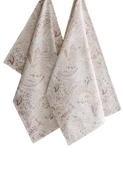 PAISLEY DESENLİ PAMUKLU MUTFAK BEZİ (2'Lİ SET)